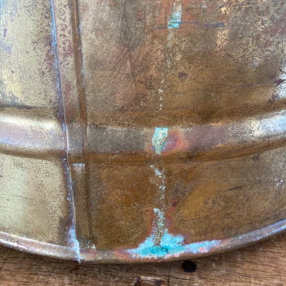 Antique Brass Bucket - Picture 8 of 13